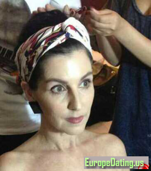 <p>Getting ready for movie.</p>